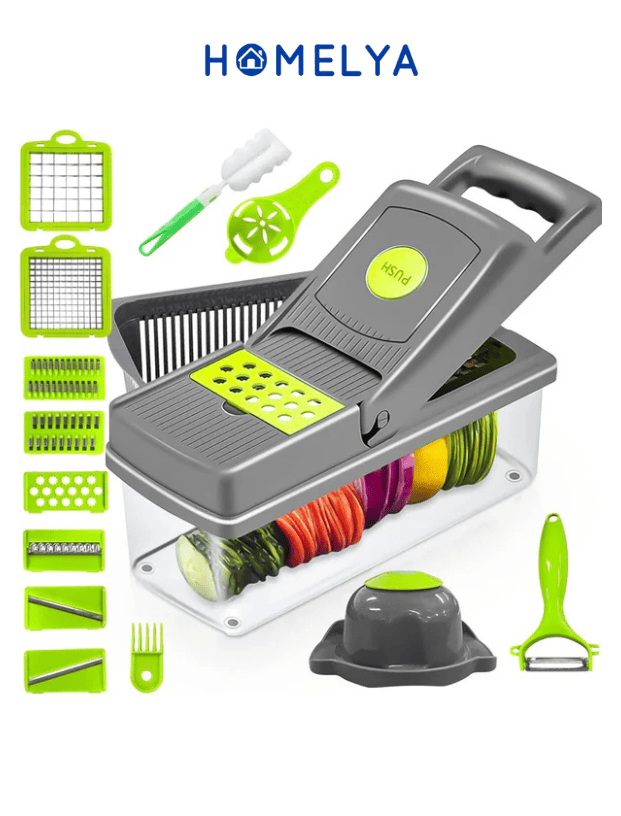 QuickSlice 16‑in‑1 Homelya® – Make Meal Prep Fast & Easy
